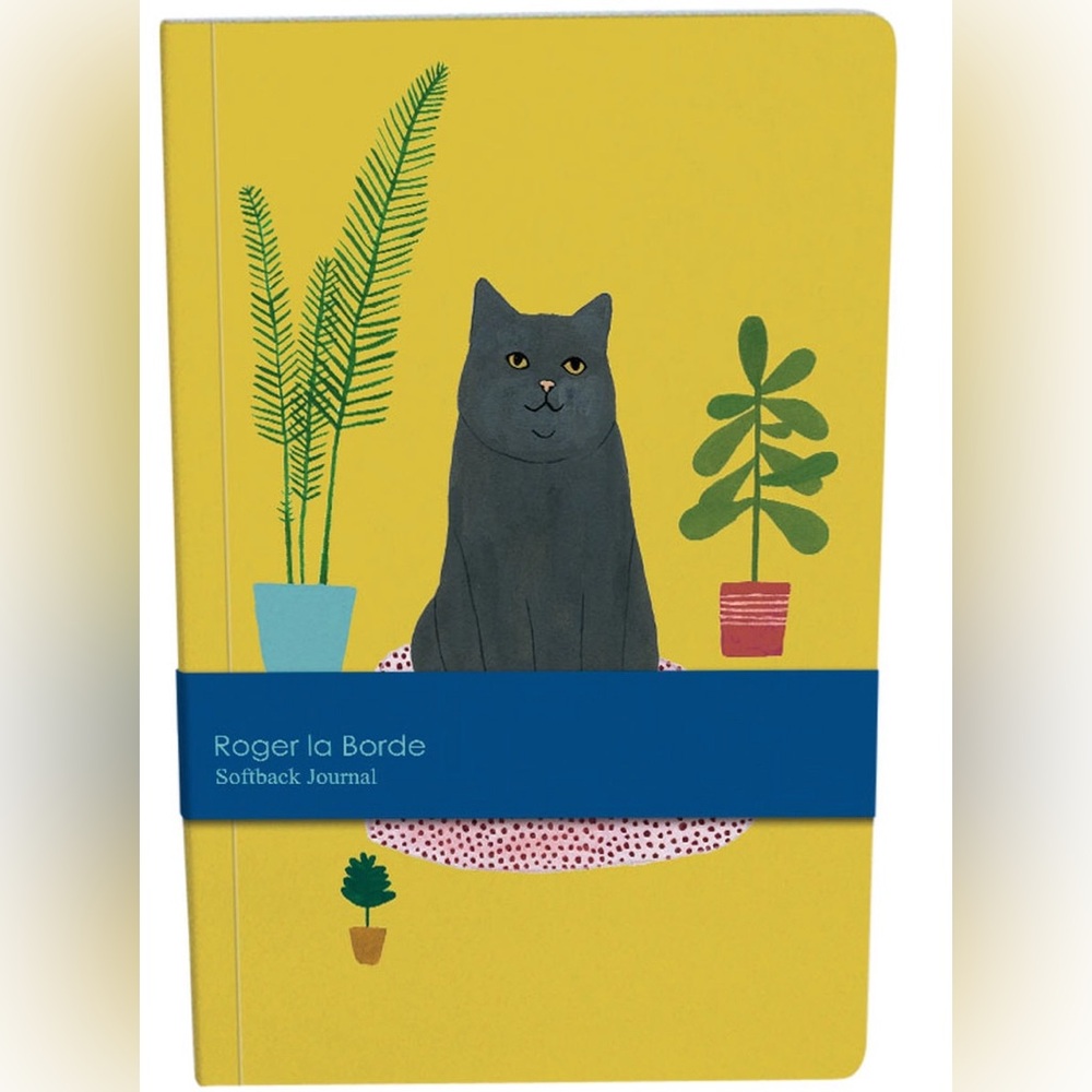 Precious Cat Themed Softback A5 Journal Notebook - 128 lined & unlined pages